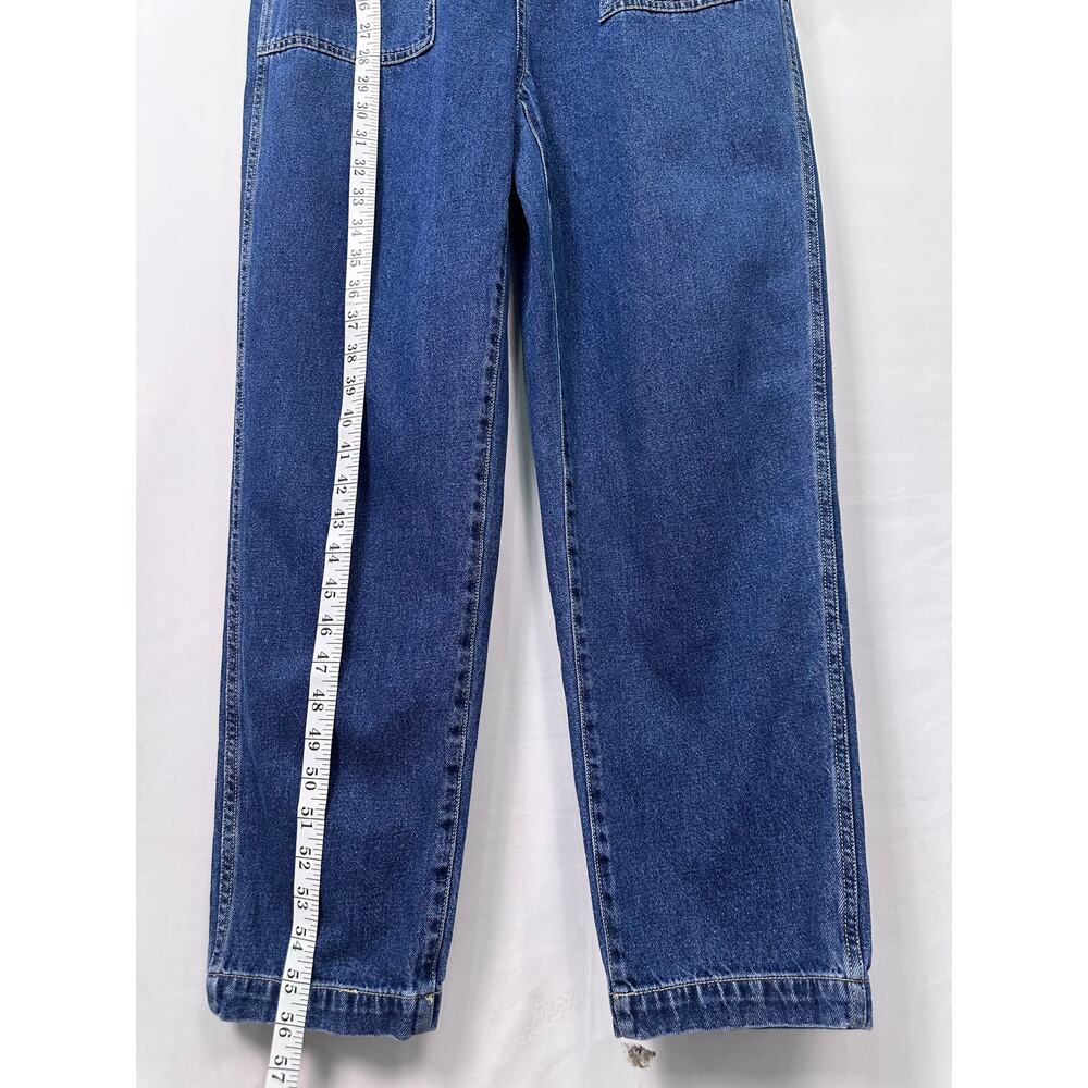 Madewell Denim Jumpsuit Small Blue Zip Front One Piece Coveralls NWOT - Picture 11 of 13